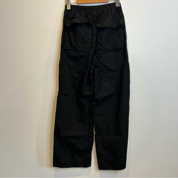 Aritzia Babaton System Wide-leg cotton Poplin Pant Black - Picture 12 of 13